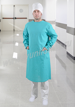Халат мужской для хирурга бязь арт. М-20-76-БЗ